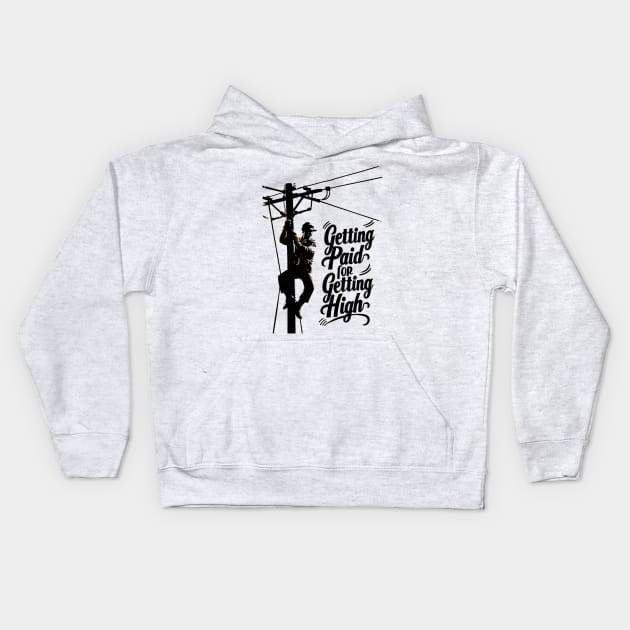 Getting paid for getting high Kids Hoodie by mdr design